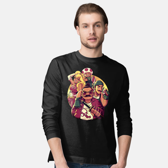 Mushroom Gang-Mens-Long Sleeved-Tee-Bruno Mota