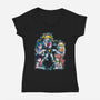 My Group Is A Star-Womens-V-Neck-Tee-nickzzarto