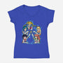 My Group Is A Star-Womens-V-Neck-Tee-nickzzarto