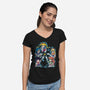 My Group Is A Star-Womens-V-Neck-Tee-nickzzarto