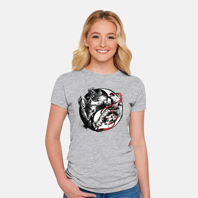 Endless Fight-Womens-Fitted-Tee-Art_Of_One