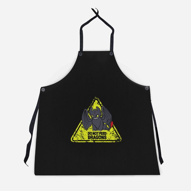 Do Not Feed Dragons-Unisex-Kitchen-Apron-dalethesk8er