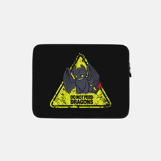 Do Not Feed Dragons-None-Zippered-Laptop Sleeve-dalethesk8er