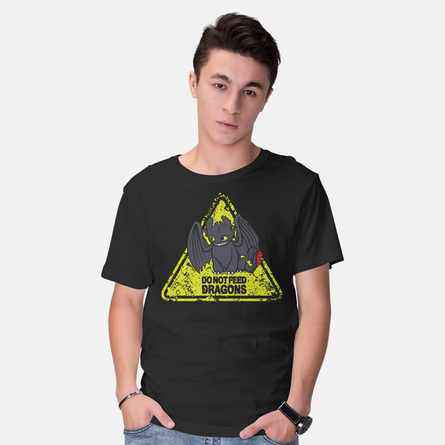 Do Not Feed Dragons-Mens-Basic-Tee-dalethesk8er