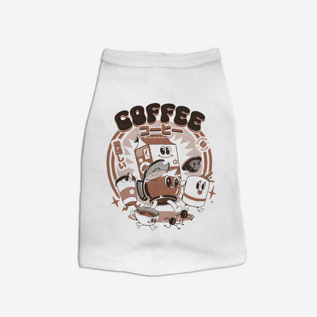 My Coffee Friends-Dog-Basic-Pet Tank-ilustrata