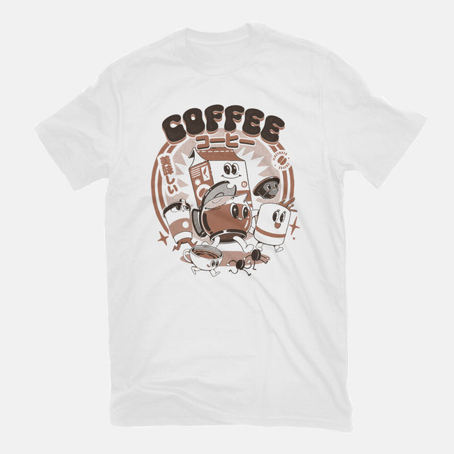 My Coffee Friends-Womens-Fitted-Tee-ilustrata