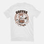 My Coffee Friends-Womens-Fitted-Tee-ilustrata