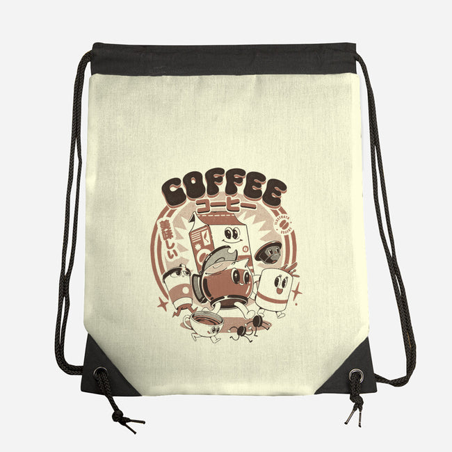 My Coffee Friends-None-Drawstring-Bag-ilustrata