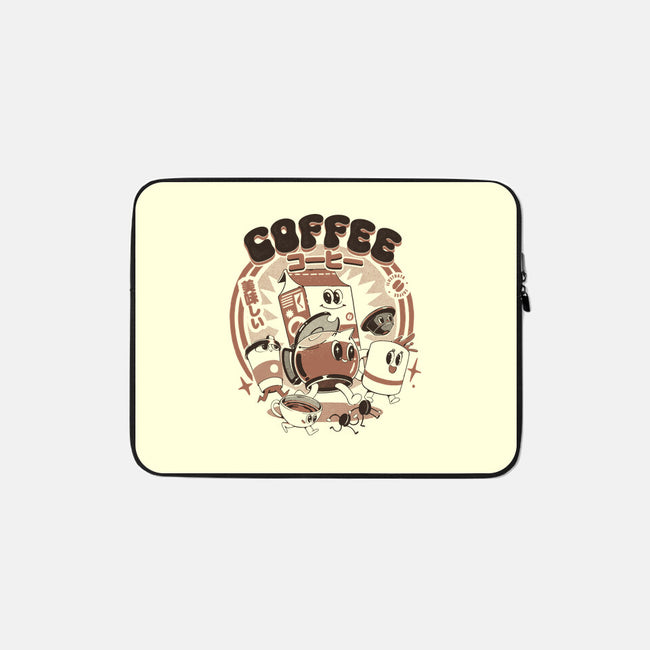 My Coffee Friends-None-Zippered-Laptop Sleeve-ilustrata