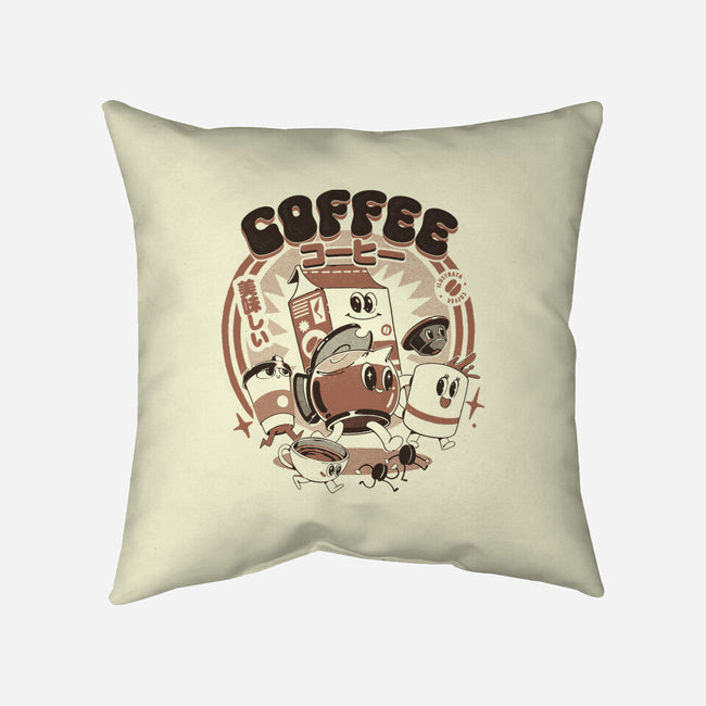 My Coffee Friends-None-Removable Cover w Insert-Throw Pillow-ilustrata