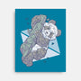Paper Panda-None-Stretched-Canvas-xMorfina
