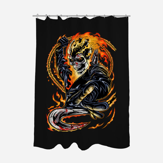 Spirit Of Vengeance-None-Polyester-Shower Curtain-Conjura Geek