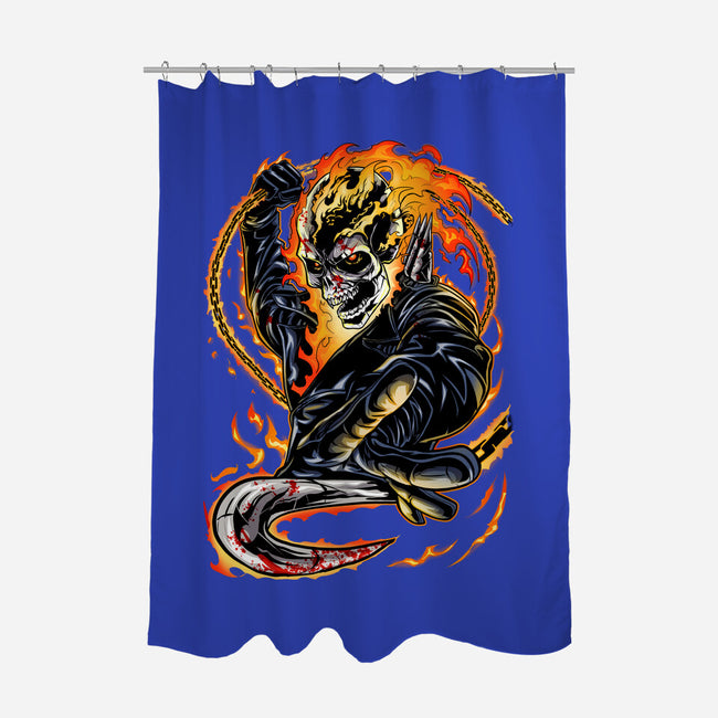 Spirit Of Vengeance-None-Polyester-Shower Curtain-Conjura Geek