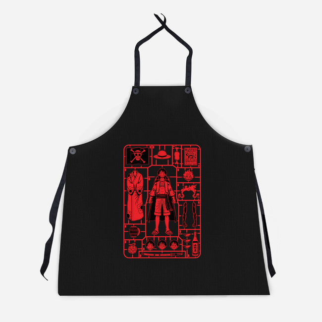 Luffy Model Sprue-Unisex-Kitchen-Apron-danielmorris1993