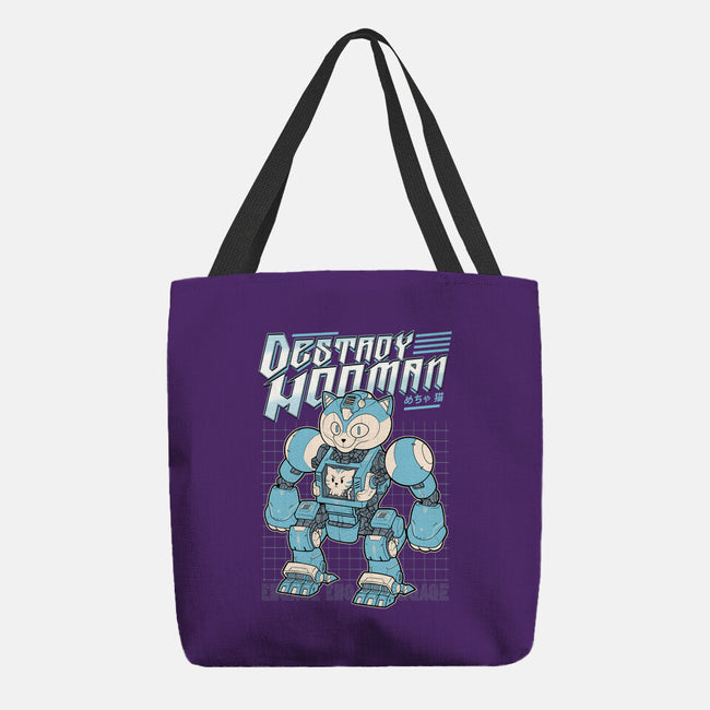 Mecha Neko-None-Basic Tote-Bag-Astrobot Invention