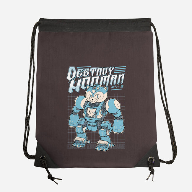 Mecha Neko-None-Drawstring-Bag-Astrobot Invention