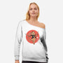 Catana Attacks-Womens-Off Shoulder-Sweatshirt-vp021