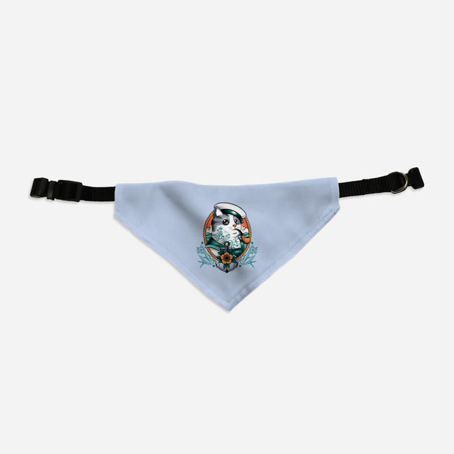 Sailor Cat Tattoo-Dog-Adjustable-Pet Collar-NemiMakeit