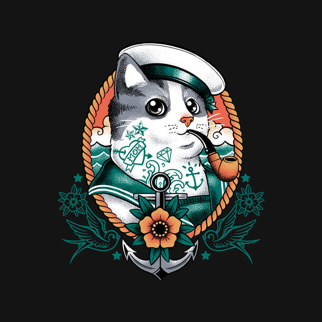 Sailor Cat Tattoo-Youth-Pullover-Sweatshirt-NemiMakeit