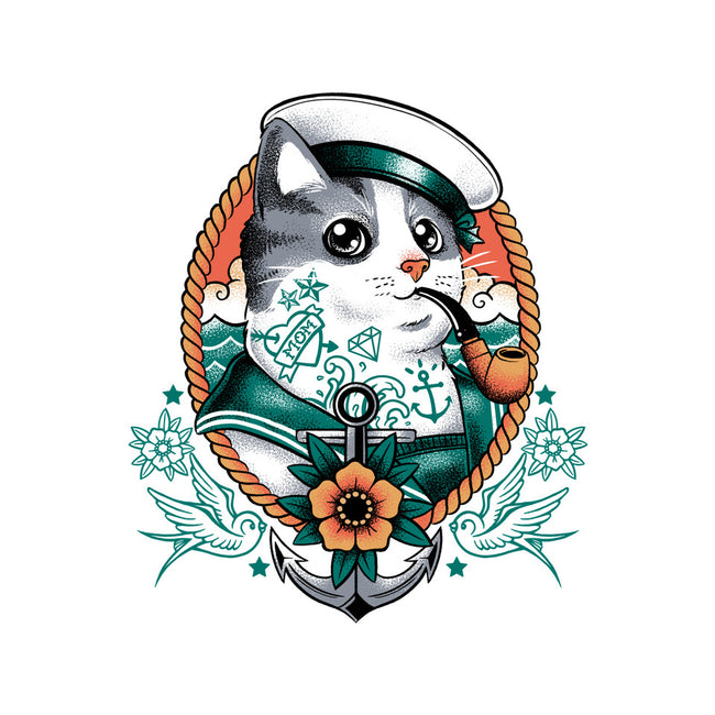 Sailor Cat Tattoo-Unisex-Crew Neck-Sweatshirt-NemiMakeit