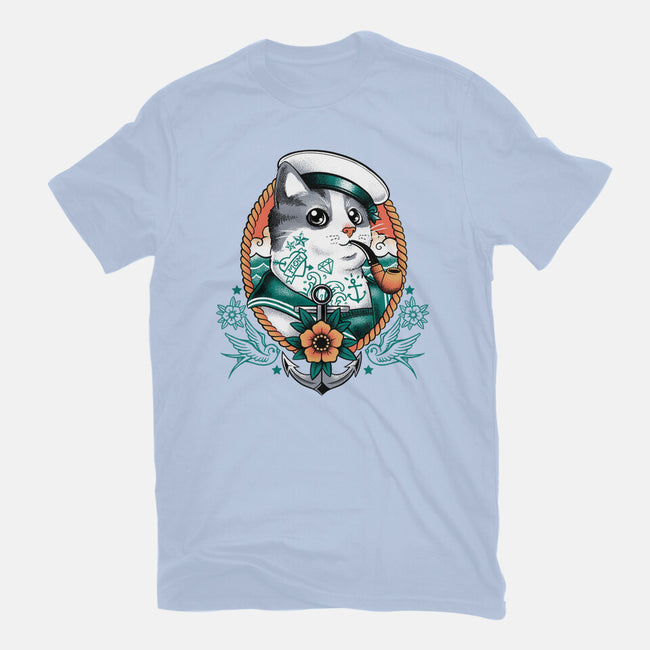 Sailor Cat Tattoo-Unisex-Basic-Tee-NemiMakeit