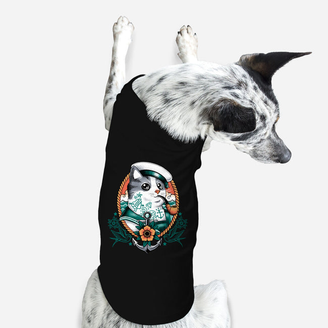 Sailor Cat Tattoo-Dog-Basic-Pet Tank-NemiMakeit