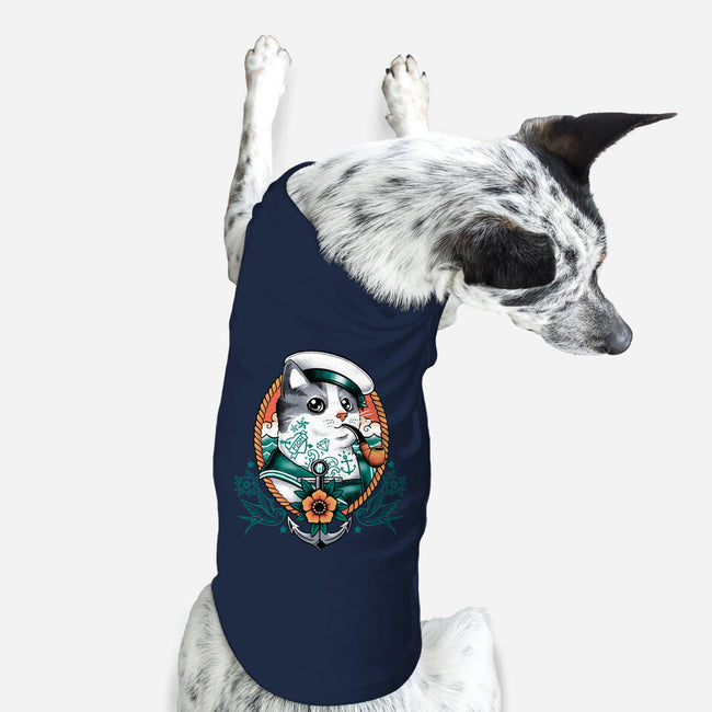 Sailor Cat Tattoo-Dog-Basic-Pet Tank-NemiMakeit