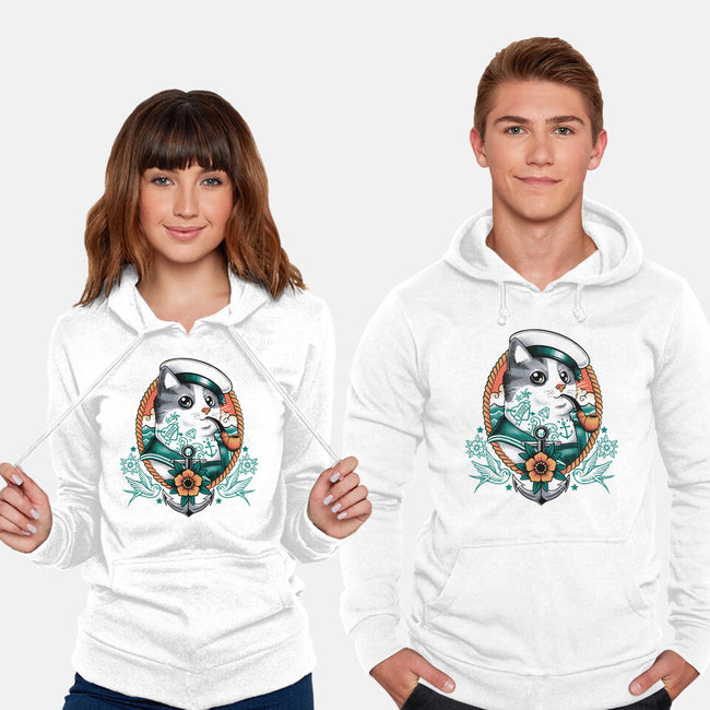 Sailor Cat Tattoo-Unisex-Pullover-Sweatshirt-NemiMakeit