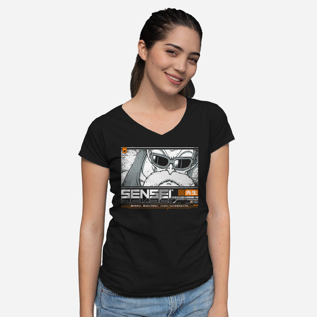 Sensei V4 MRoshi-Womens-V-Neck-Tee-StudioM6