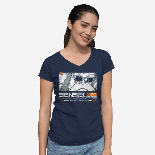 Sensei V4 MRoshi-Womens-V-Neck-Tee-StudioM6