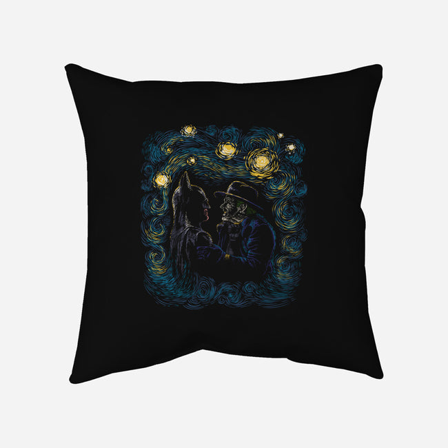 Starry Gotham-None-Removable Cover-Throw Pillow-zascanauta