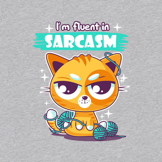Fluent In Sarcasm-Cat-Basic-Pet Tank-erion_designs