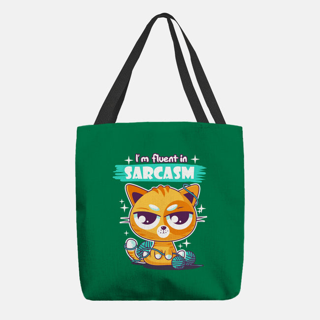 Fluent In Sarcasm-None-Basic Tote-Bag-erion_designs