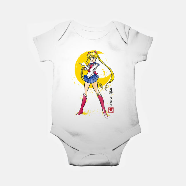 Moon Sumi-e-Baby-Basic-Onesie-DrMonekers