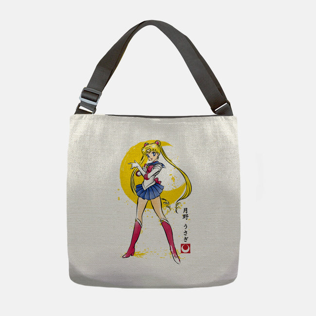 Moon Sumi-e-None-Adjustable Tote-Bag-DrMonekers