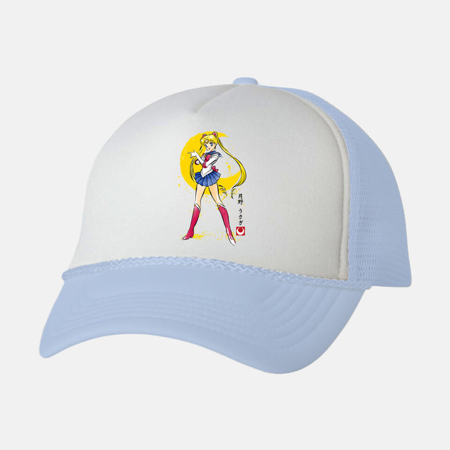 Moon Sumi-e-Unisex-Trucker-Hat-DrMonekers