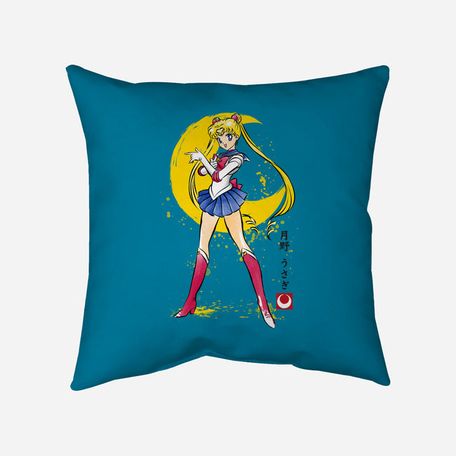 Moon Sumi-e-None-Removable Cover w Insert-Throw Pillow-DrMonekers