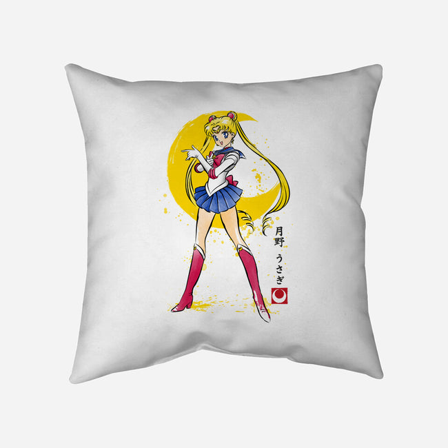Moon Sumi-e-None-Removable Cover w Insert-Throw Pillow-DrMonekers
