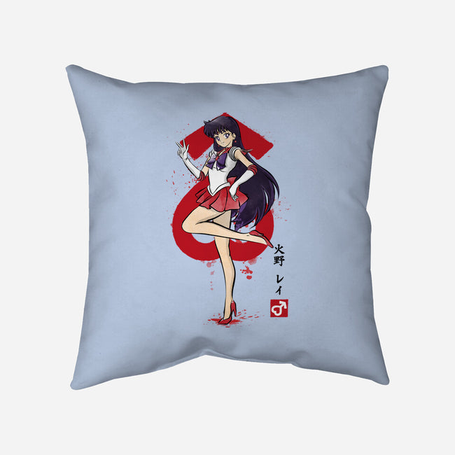 Mars Sumi-e-None-Removable Cover-Throw Pillow-DrMonekers