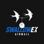 Swallow Ex Airmail-Womens-Basic-Tee-rocketman_art