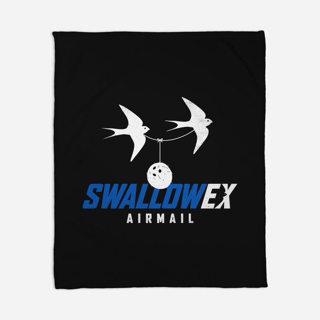 Swallow Ex Airmail-None-Fleece-Blanket-rocketman_art