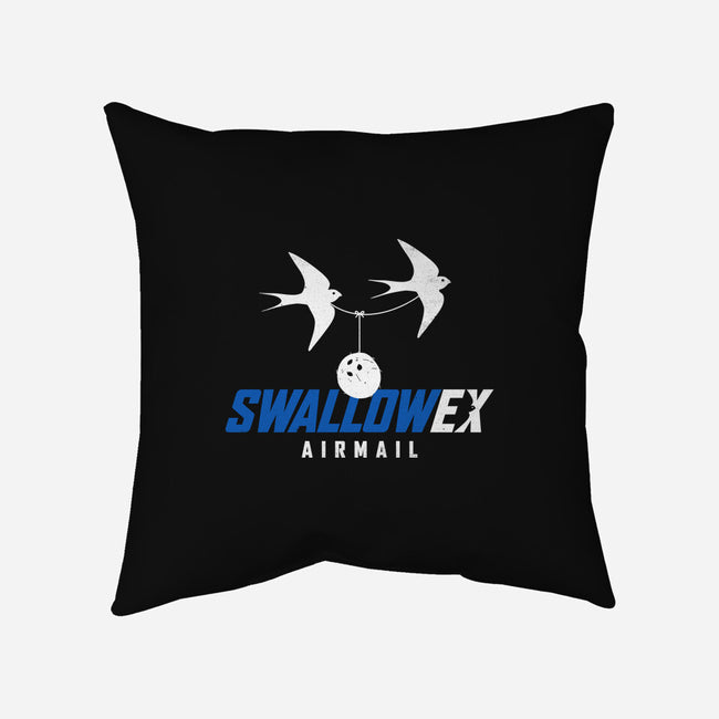 Swallow Ex Airmail-None-Removable Cover w Insert-Throw Pillow-rocketman_art