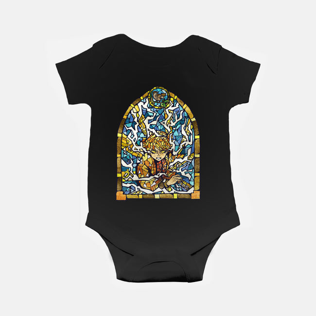 Slayer Stained Glass-Baby-Basic-Onesie-line13design