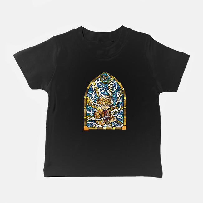 Slayer Stained Glass-Baby-Basic-Tee-line13design