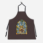 Slayer Stained Glass-Unisex-Kitchen-Apron-line13design