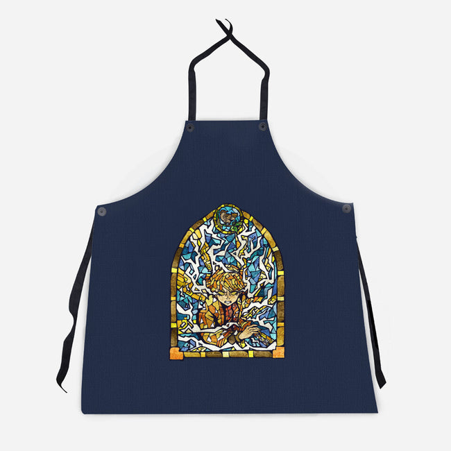 Slayer Stained Glass-Unisex-Kitchen-Apron-line13design