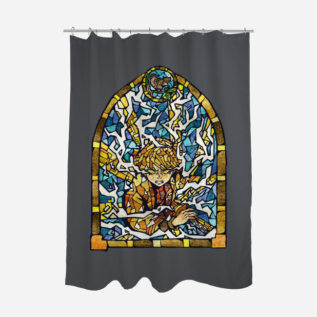 Slayer Stained Glass-None-Polyester-Shower Curtain-line13design