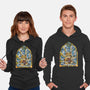 Slayer Stained Glass-Unisex-Pullover-Sweatshirt-line13design