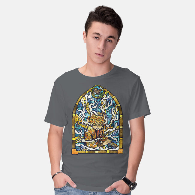 Slayer Stained Glass-Mens-Basic-Tee-line13design