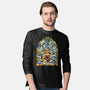 Slayer Stained Glass-Mens-Long Sleeved-Tee-line13design